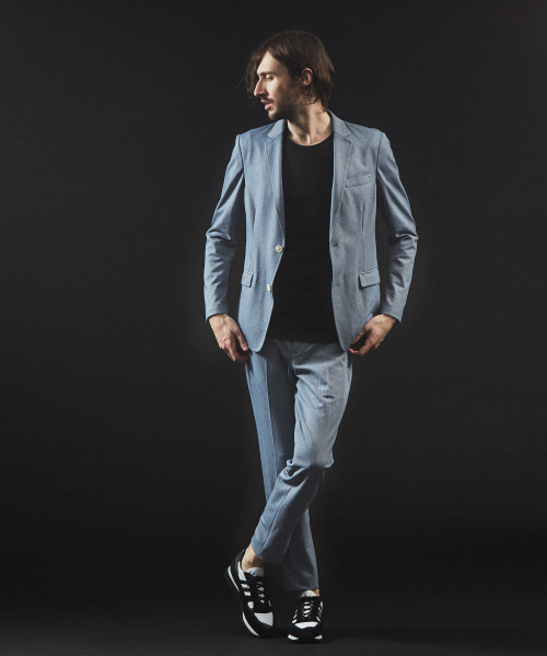 5351 POUR LES HOMMES(ゴーサンゴーイチプールオム)の「【クルーネック】プライマリースムース半袖Tシャツ(Tシャツ/カットソー・メンズ・ホワイト/チャコールグレー/ブラック・44/46/48/50)」の5枚目の写真