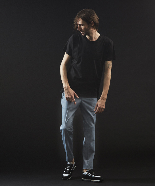 5351 POUR LES HOMMES(ゴーサンゴーイチプールオム)の「【クルーネック】プライマリースムース半袖Tシャツ(Tシャツ/カットソー・メンズ・ホワイト/チャコールグレー/ブラック・44/46/48/50)」の7枚目の写真
