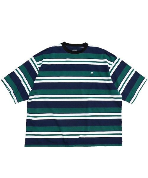 SUNNY SPORTS(サニースポーツ)の「SUNNY SPORTS × BYRD /サニースポーツ×バード BORDER BIG TEE(Tシャツ/カットソー)」|グリーン