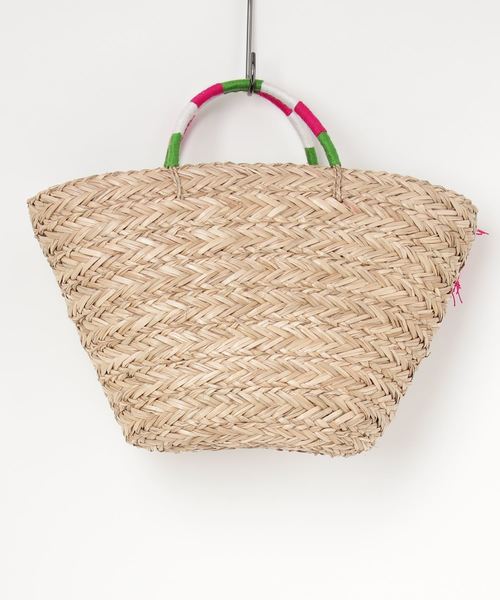 チャイハネ(チャイハネ)の「【チャイハネ】カラフル刺繍かごバッグ(かごバッグ・レディース・カラフル・FREE)」の2枚目の写真