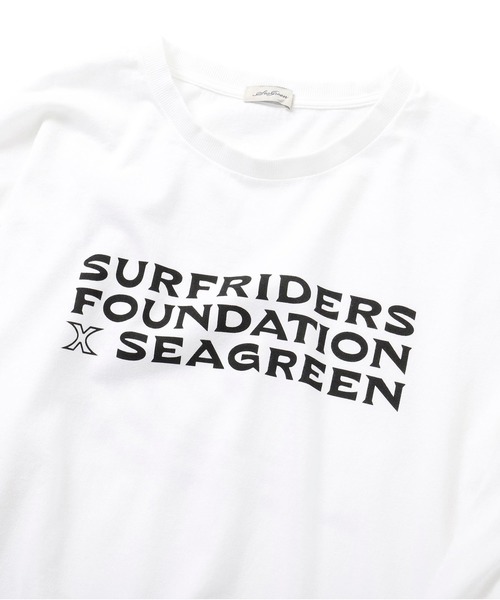 SEAGREEN(シーグリーン)の「SEAGREEN(シーグリーン)×SURFRIDER L/S1 カットソー(Tシャツ/カットソー・メンズ・ホワイト/チャコールグレー・1/2/3)」の12枚目の写真