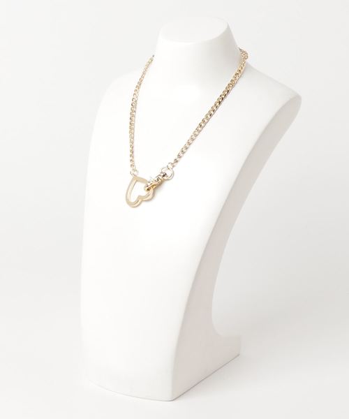 WEGO（ウィゴー）の「WEGO/ハートモチーフネックレス（ネックレス・レディース・シルバー/ゴールド・FREE）」の3枚目の写真