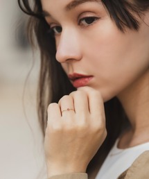 CLAIRE（クレア）の「【GINGER掲載】【K10】ワンポイント天然石ジュエリーリング（リング）」