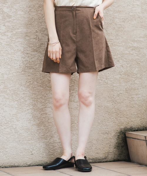 パンツ パンツフェイクスウェードショートパンツ パンツ Kastane カスタネ のファッション