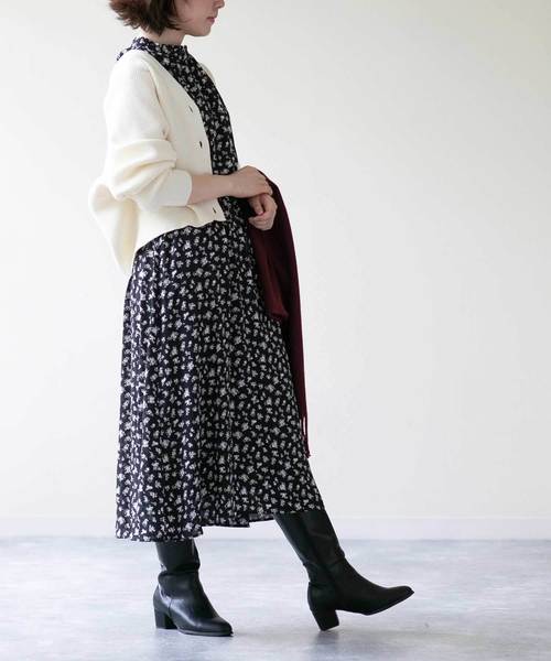 menue（メヌエ）の「幅広『4E』ロングブーツ（ブーツ・レディース・ブラック/ダークブラウン/ブラック系その他/ブラック系その他2・XS/S/M/L/LL/3L）」の6枚目の写真