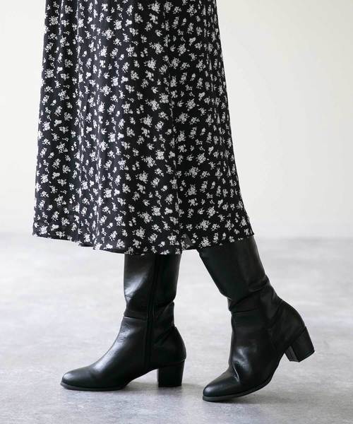 menue（メヌエ）の「幅広『4E』ロングブーツ（ブーツ・レディース・ブラック/ダークブラウン/ブラック系その他/ブラック系その他2・XS/S/M/L/LL/3L）」の7枚目の写真