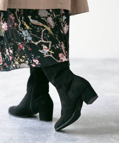 menue（メヌエ）の「幅広『4E』ロングブーツ（ブーツ・レディース・ブラック/ダークブラウン/ブラック系その他/ブラック系その他2・XS/S/M/L/LL/3L）」の11枚目の写真