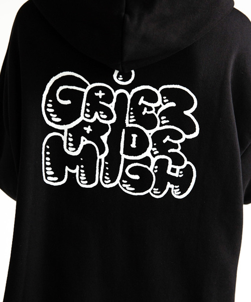 GRIEZ(グリーズ)の「【GRIEZ】ビックロゴバックプリントパーカー(パーカー・メンズ・ブラック/ナチュラル/パープル/オレンジ・MEDIUM/LARGE)」の14枚目の写真