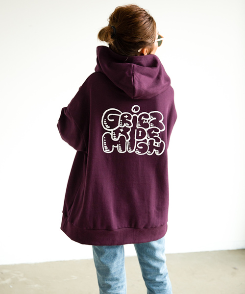 GRIEZ(グリーズ)の「【GRIEZ】ビックロゴバックプリントパーカー(パーカー・メンズ・ブラック/ナチュラル/パープル/オレンジ・MEDIUM/LARGE)」の16枚目の写真