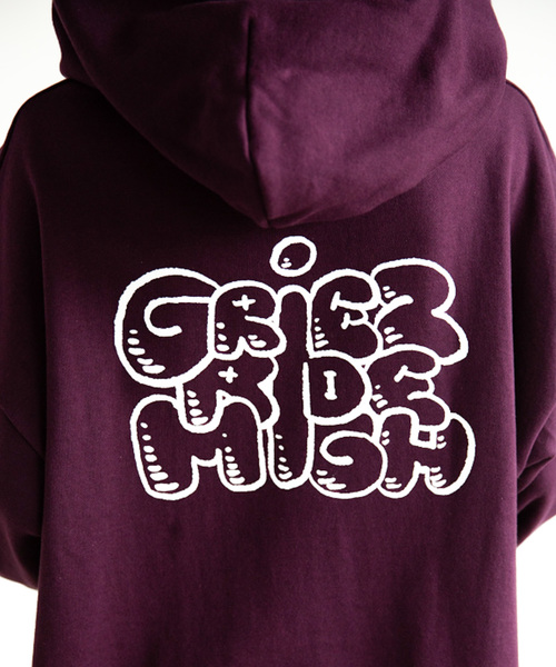 GRIEZ(グリーズ)の「【GRIEZ】ビックロゴバックプリントパーカー(パーカー・メンズ・ブラック/ナチュラル/パープル/オレンジ・MEDIUM/LARGE)」の7枚目の写真