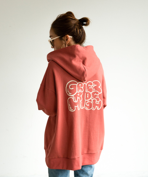 GRIEZ(グリーズ)の「【GRIEZ】ビックロゴバックプリントパーカー(パーカー・メンズ・ブラック/ナチュラル/パープル/オレンジ・MEDIUM/LARGE)」の8枚目の写真