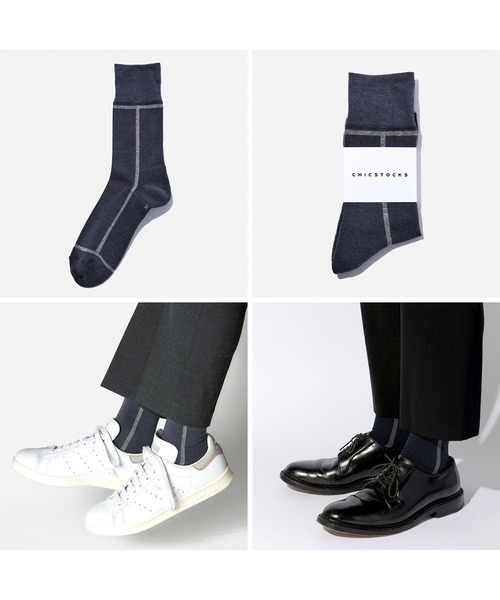 そっくす CHICSTOCKS 靴下 センターラインソックス メンズ レディース