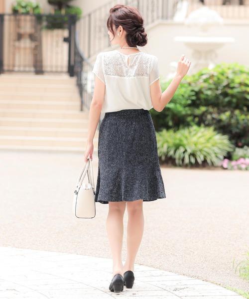 Fashion Letter(ファッションレター)の「入学式用3点セットスカートスーツ(スーツセット・レディース・ベージュ/ネイビー/グレー・M/L/XL)」の12枚目の写真