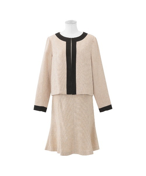 Fashion Letter(ファッションレター)の「入学式用3点セットスカートスーツ(スーツセット・レディース・ベージュ/ネイビー/グレー・M/L/XL)」の19枚目の写真
