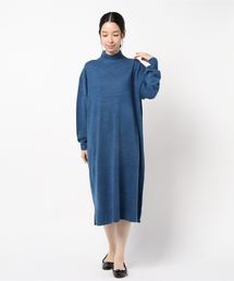 AMERICAN HOLIC | ミニハイネックドロップショルダーニットワンピース(ワンピース)