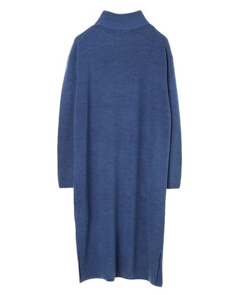 AMERICAN HOLIC（アメリカンホリック）の「ミニハイネックドロップショルダーニットワンピース　＊（ワンピース・レディース・ブラウン/ブルー/モカ/ライトベージュ/グレー系その他2・M/L）」の20枚目の写真