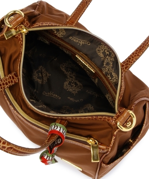 Orobianco（オロビアンコ）の「[オロビアンコ]OROBIANCO ボストンバッグ（ショルダーバッグ・レディース・ブラック/ブラウン・フリー）」の9枚目の写真