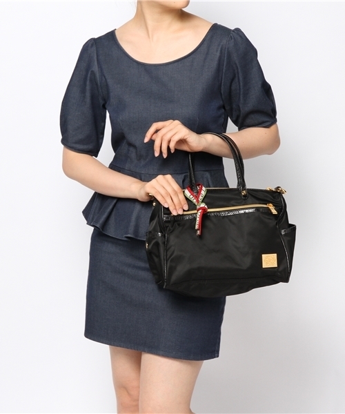 Orobianco（オロビアンコ）の「[オロビアンコ]OROBIANCO ボストンバッグ（ショルダーバッグ・レディース・ブラック/ブラウン・フリー）」の3枚目の写真