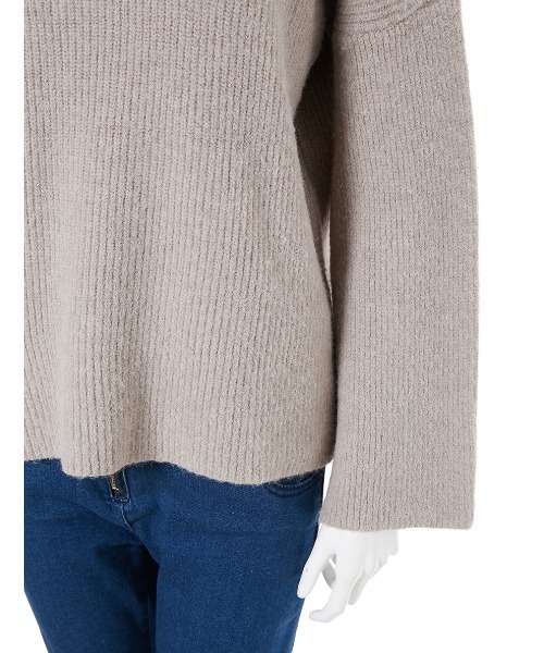fifth（フィフス）の「ハイネックドロップショルダーニット（ニット/セーター・レディース・グレー/グリーン・MEDIUM）」の6枚目の写真