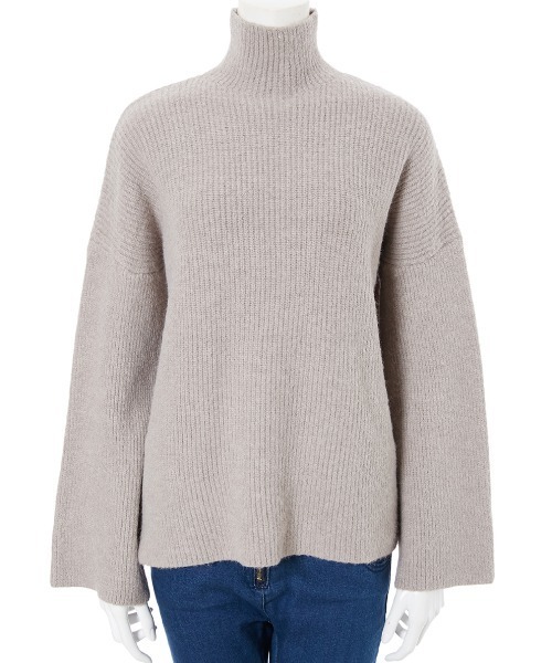 fifth（フィフス）の「ハイネックドロップショルダーニット（ニット/セーター・レディース・グレー/グリーン・MEDIUM）」の8枚目の写真