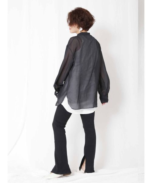 Ungrid（アングリッド）の「ハニカムスリットレギンス（レギンス/スパッツ・レディース・オフホワイト/ブラウン/ブラック・FREE）」の7枚目の写真