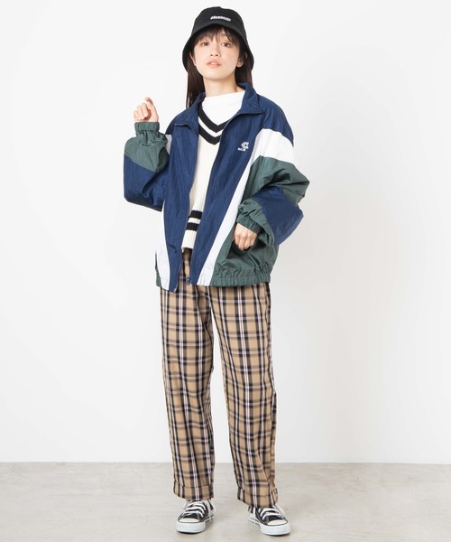 WEGO（ウィゴー）の「WEGO/レトロカラージップブルゾン（ブルゾン・レディース・パープル/ネイビー/ピンク・FREE）」の13枚目の写真