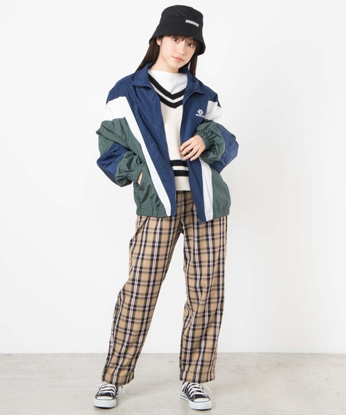 WEGO（ウィゴー）の「WEGO/レトロカラージップブルゾン（ブルゾン・レディース・パープル/ネイビー/ピンク・FREE）」の15枚目の写真