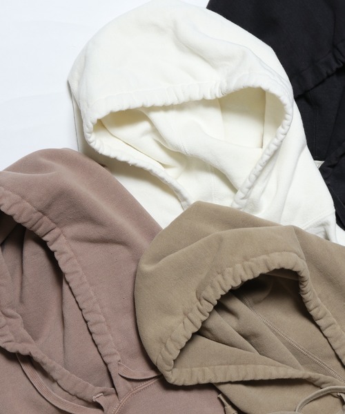 REMI RELIEF（レミレリーフ）の「REMI RELIEF/レミレリーフ T/C裏毛 プルオーバーパーカー（パーカー・レディース・ベージュ/サーモンピンク/オフホワイト/ブラック・S/M/L）」の7枚目の写真