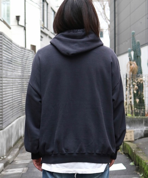 REMI RELIEF（レミレリーフ）の「REMI RELIEF/レミレリーフ T/C裏毛 プルオーバーパーカー（パーカー・レディース・ベージュ/サーモンピンク/オフホワイト/ブラック・S/M/L）」の21枚目の写真