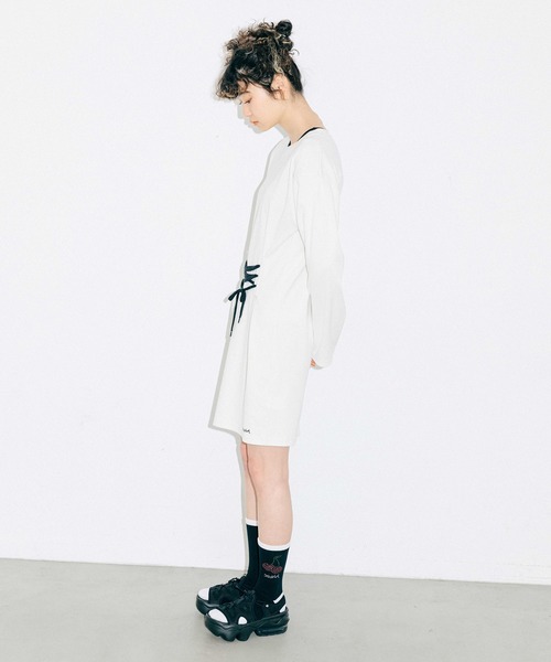 X-girl（エックスガール）の「LACE-UP DRESS（ワンピース）」 - WEAR