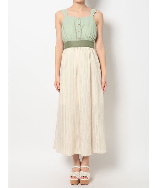 dazzlin（ダズリン）の「シャーベットストライプコンビワンピース（ワンピース・レディース・オフホワイト/グリーン/ベージュ・SMALL/MEDIUM）」の22枚目の写真
