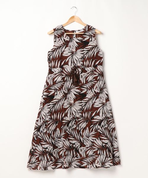 Bou Jeloud（ブージュルード）の「Made in INDIA◆オリエンタル柄・パネル柄・リゾート柄ノースリーブリゾートマキシワンピース（ワンピース・レディース・イエロー/グリーン/ブラウン・38）」の15枚目の写真