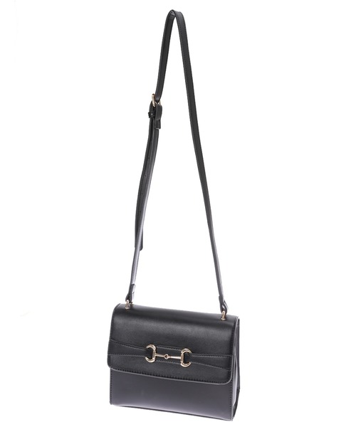 Edit Sheen（エディットシーン）の「ビットデザインスクエアショルダー（ショルダーバッグ・レディース・ブラック/アイボリー・FREE）」の5枚目の写真