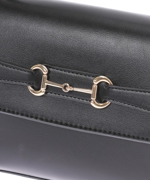 Edit Sheen（エディットシーン）の「ビットデザインスクエアショルダー（ショルダーバッグ・レディース・ブラック/アイボリー・FREE）」の3枚目の写真