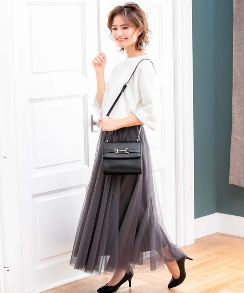 Edit Sheen（エディットシーン）の「ビットデザインスクエアショルダー（ショルダーバッグ・レディース・ブラック/アイボリー・FREE）」の13枚目の写真