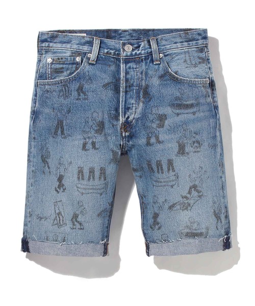 Levi's(���[�o�C�X)��501(R)DAY COLLECTION 501(R) ORIGINAL CUT-OFF SHORT BATHTUB(�f�j���p���c)