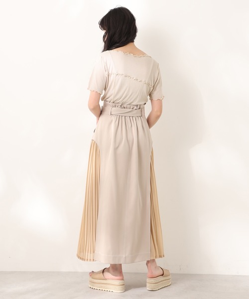 one after another NICE CLAUP（ワンアフターアナザーナイスクラップ）の「サイドプリーツスカート（スカート・レディース・パープル/ブルー系その他/ベージュ・FREE）」の18枚目の写真