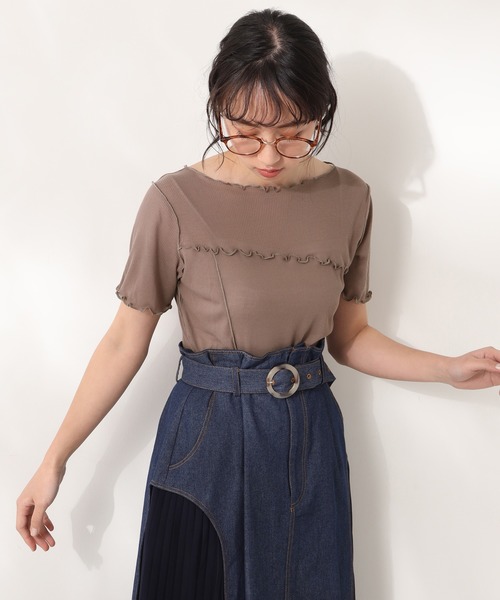 one after another NICE CLAUP（ワンアフターアナザーナイスクラップ）の「サイドプリーツスカート（スカート・レディース・パープル/ブルー系その他/ベージュ・FREE）」の20枚目の写真