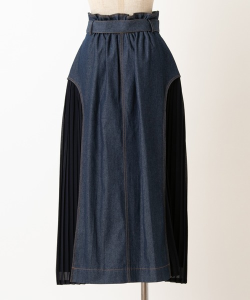 one after another NICE CLAUP（ワンアフターアナザーナイスクラップ）の「サイドプリーツスカート（スカート・レディース・パープル/ブルー系その他/ベージュ・FREE）」の22枚目の写真