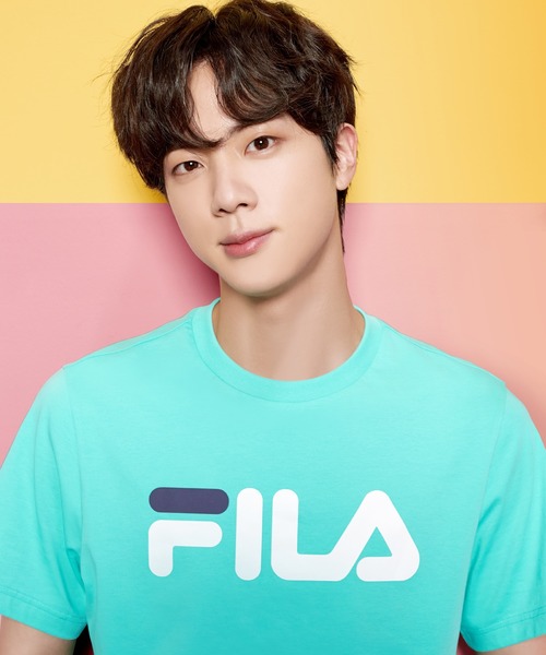 Fila フィラ の Fila Bts着用 T Shirt Turquoise Blue Tシャツ カットソー Wear
