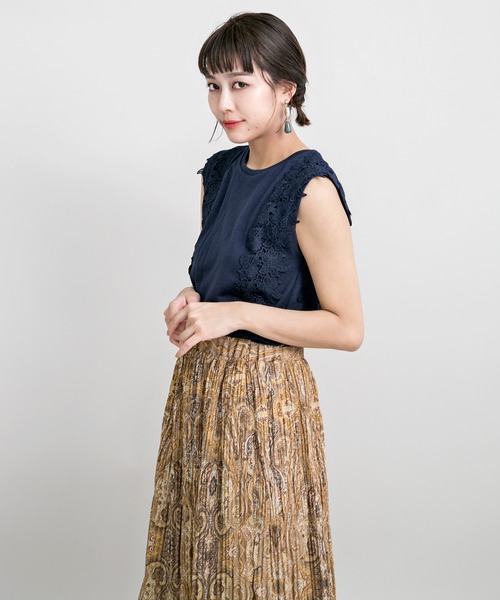 新品 ミリオンカラッツ 花柄レーストップス MILLION CARATS（ミリオンカラッツ） ブラウス シャツ 「前後2WAY