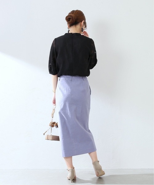 La TOTALITE（ラトータリテ）の「オパールスタンドシアスリーブブラウス【手洗い可能】 ◆（Tシャツ/カットソー・レディース・ホワイト/ブラック/ピンク・FREE）」の22枚目の写真