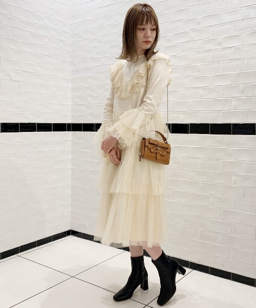 Candy Stripper（キャンディストリッパー）の「IN YOUR DREAM ドレス（ワンピース・レディース・アイボリー/ブラック・2）」の2枚目の写真