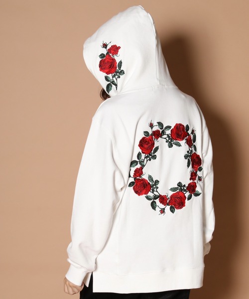 JACKROSE - 【オシャレ☆JACK ROSE】紺　グレー　ボーダー　パーカー　サイズ3 JE-ロゴ＆ハート・ハーフZIPスウェット（スウェット）｜JACKROSE