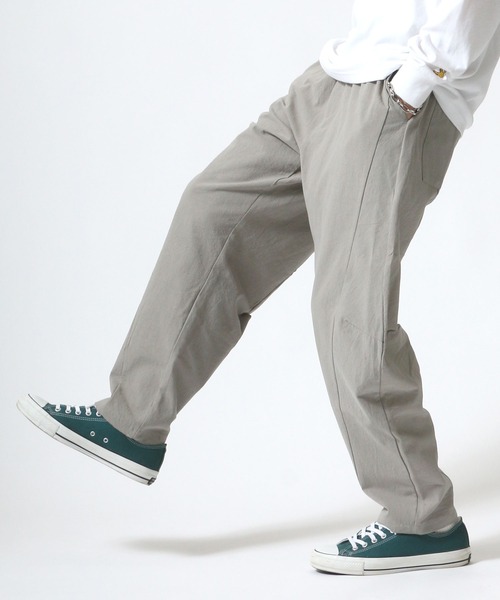 SITRY（シトリー）の「スモーキーカラー テーパード イージーパンツ（その他パンツ・メンズ・オフホワイト/グレー/ブラック/モカ/グリーン・M/L）」の4枚目の写真