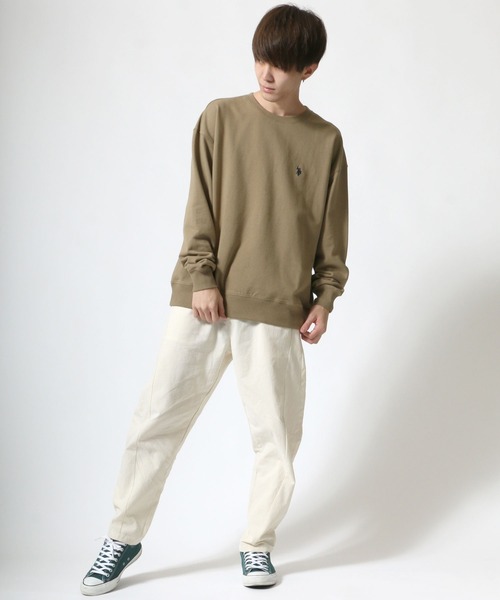 SITRY（シトリー）の「スモーキーカラー テーパード イージーパンツ（その他パンツ・メンズ・オフホワイト/グレー/ブラック/モカ/グリーン・M/L）」の9枚目の写真