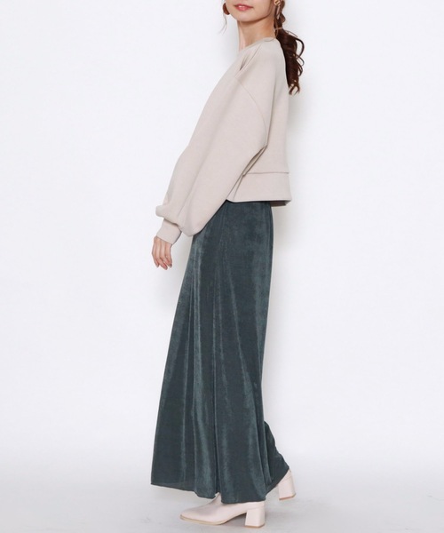 archives（アルシーヴ）の「カラーカットリブスカート（スカート・レディース・ブラック/グリーン/モカ/ローズ・MEDIUM）」の12枚目の写真