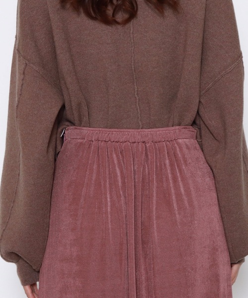 archives（アルシーヴ）の「カラーカットリブスカート（スカート・レディース・ブラック/グリーン/モカ/ローズ・MEDIUM）」の16枚目の写真