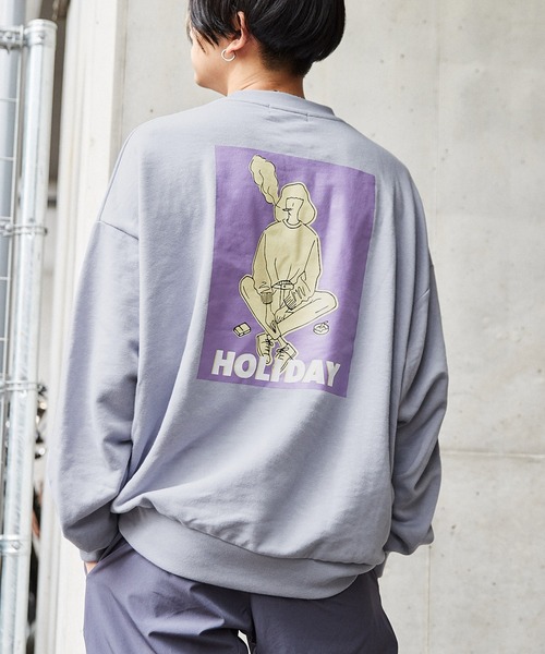 MONO-MART（モノマート）の「オーバーサイズ イラストプリント 裏毛プルオーバースウェット（スウェット・メンズ・ホワイト系その他/ブラック系その他/ベージュ系その他/グレー系その他/ブルー系その他/ホワイト系その他2/ホワイト系その他3/ホワイト系その他4/ブラック系その他2/ブラック系その他3/ブラック系その他4/ベージュ系その他2/ベージュ系その他3/ベージュ系その他4/グレー系その他2/グレー系その他3/グレー系その他4/ブルー系その他2/ブルー系その他3/ブルー系その他4・S/M/L）」の17枚目の写真