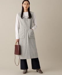 ADAM ET ROPE' | リサイクルカシミヤ混ワンピース(ジャンパースカート)